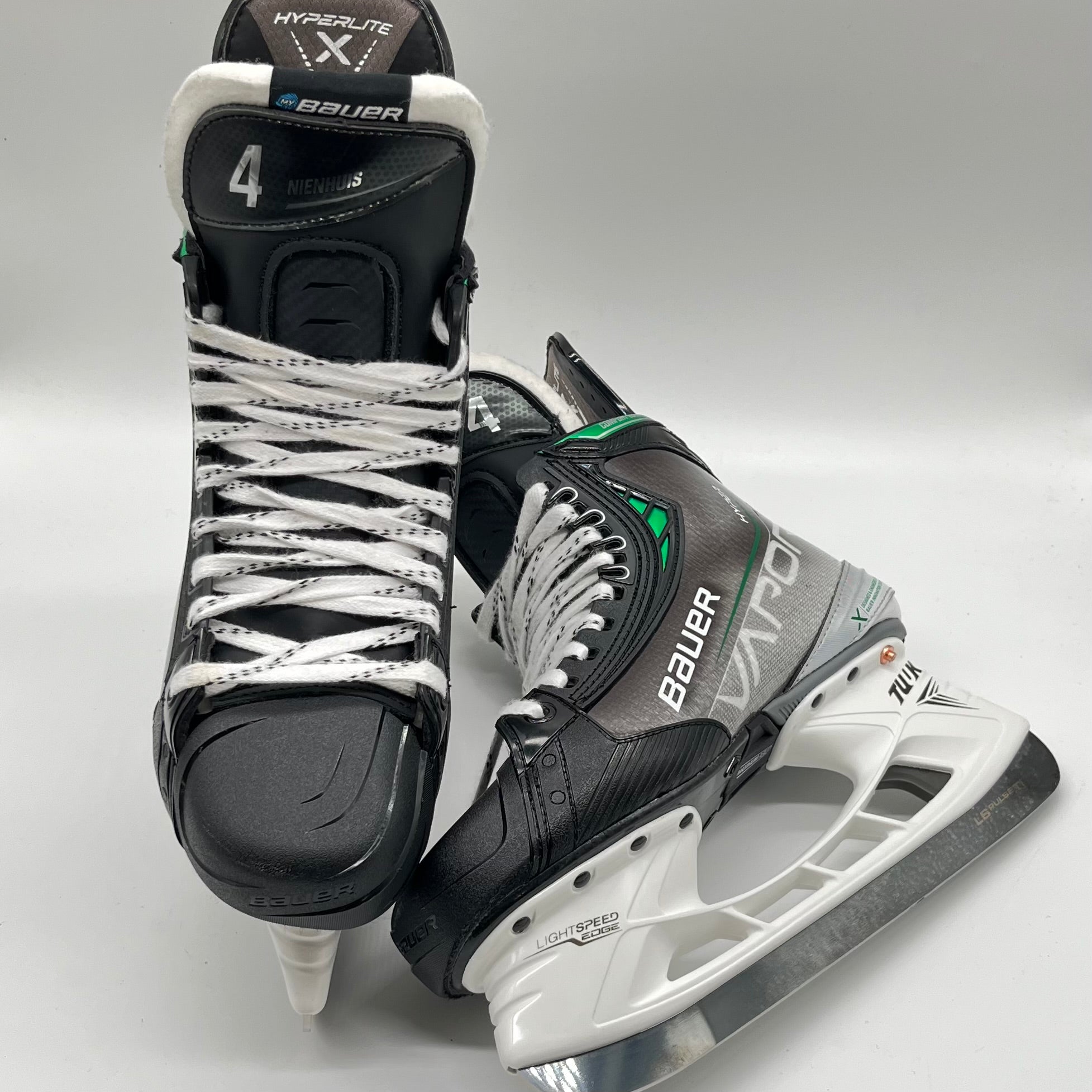 Patins de hockey Bauer Vapor Hyperlite Pro Stock - Taille 7D (vert)
